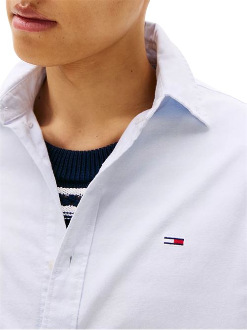 Camicia celeste in cotone Tommy Jeans | DM0DM21298C3Q